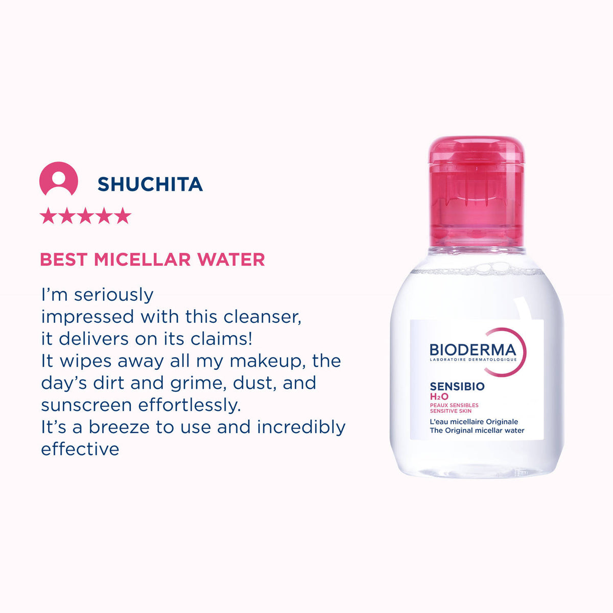 Dermatological Micellar Water Sensibio H2O - Gently Removes Makeup Prevents Clogged Pores | B20 - view 8