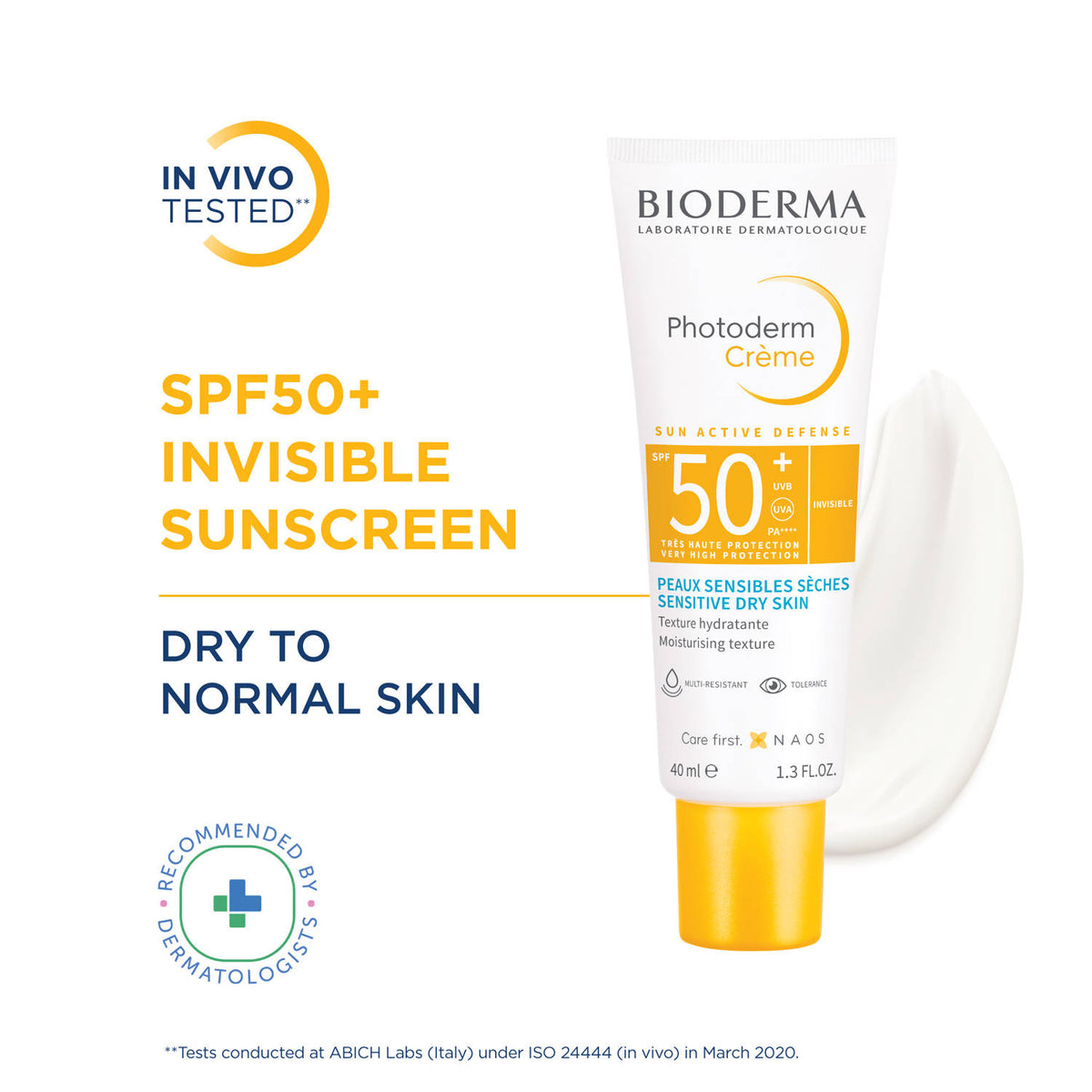 Photoderm Crème SPF 50+ PA++++ Hydrating Sunscreen for Normal to Dry Skin | In Vivo Tested | FC3 - view 1