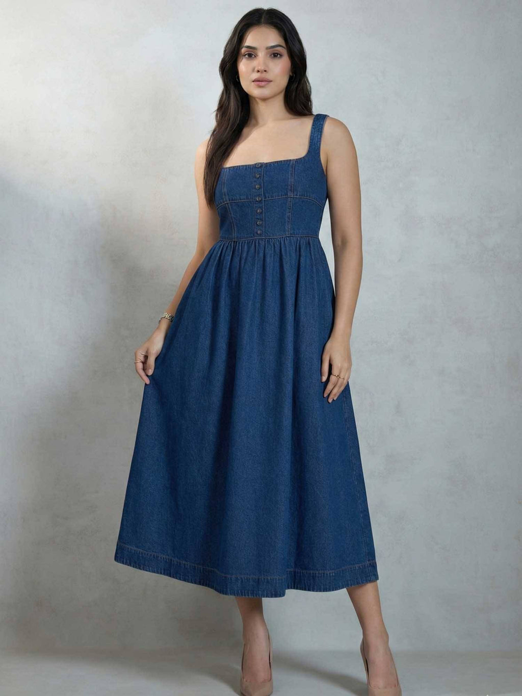 Blue Denim Dress | D56 - view 1