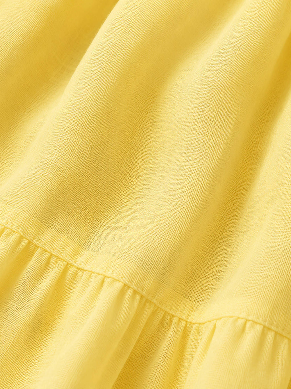 Yellow Solid Regular Cotton Dress | D56 - view 5