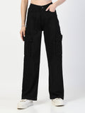Blue Relaxed Fit Cargo Jeans | RF89 - view 7