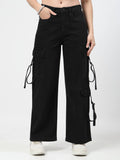 Black Cargo Jeans | ST23 - view 1