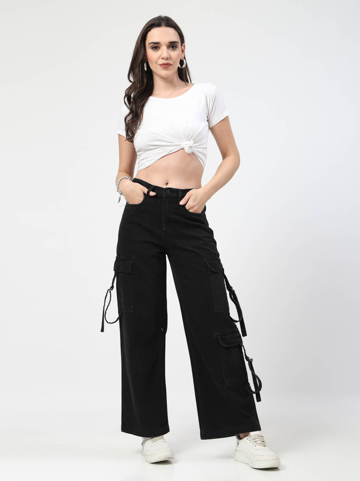 Black Cargo Jeans | ST23 - view 6