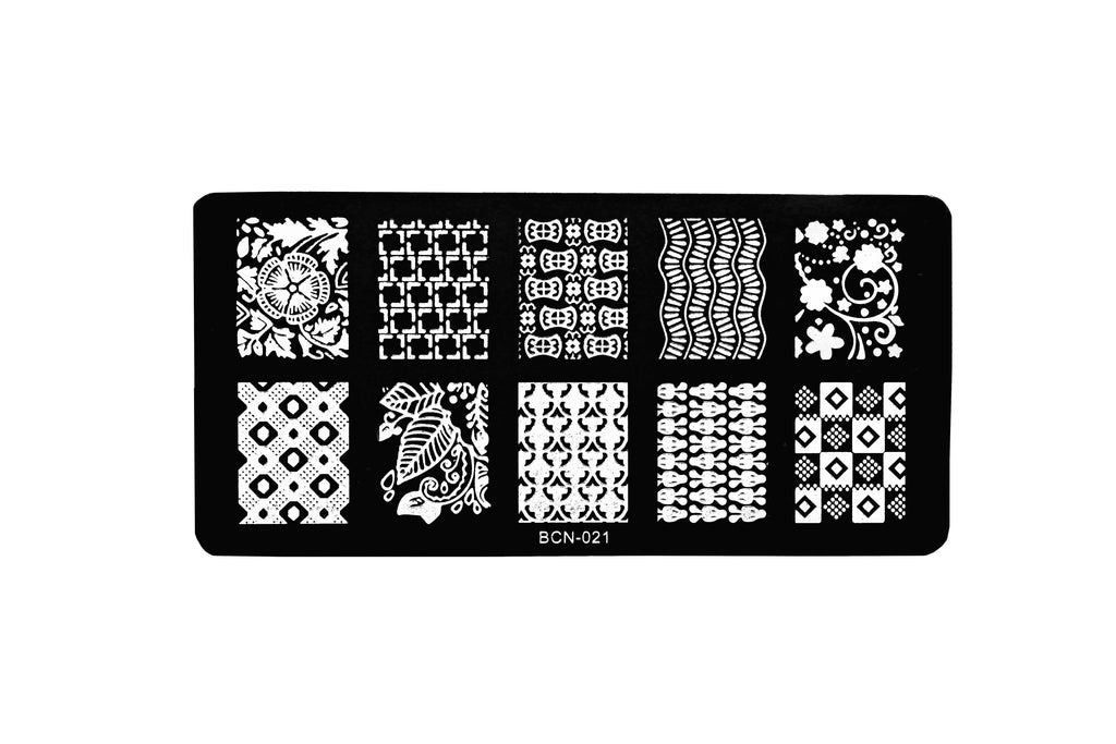 Nail Art Plate (BCN 021) | T32 - view 1