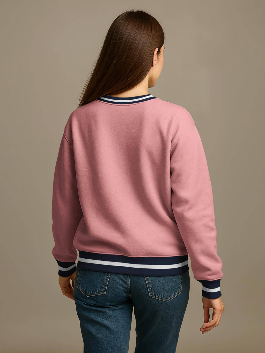 Pink Typography Regular Sweatshirt | SS90 - view 3
