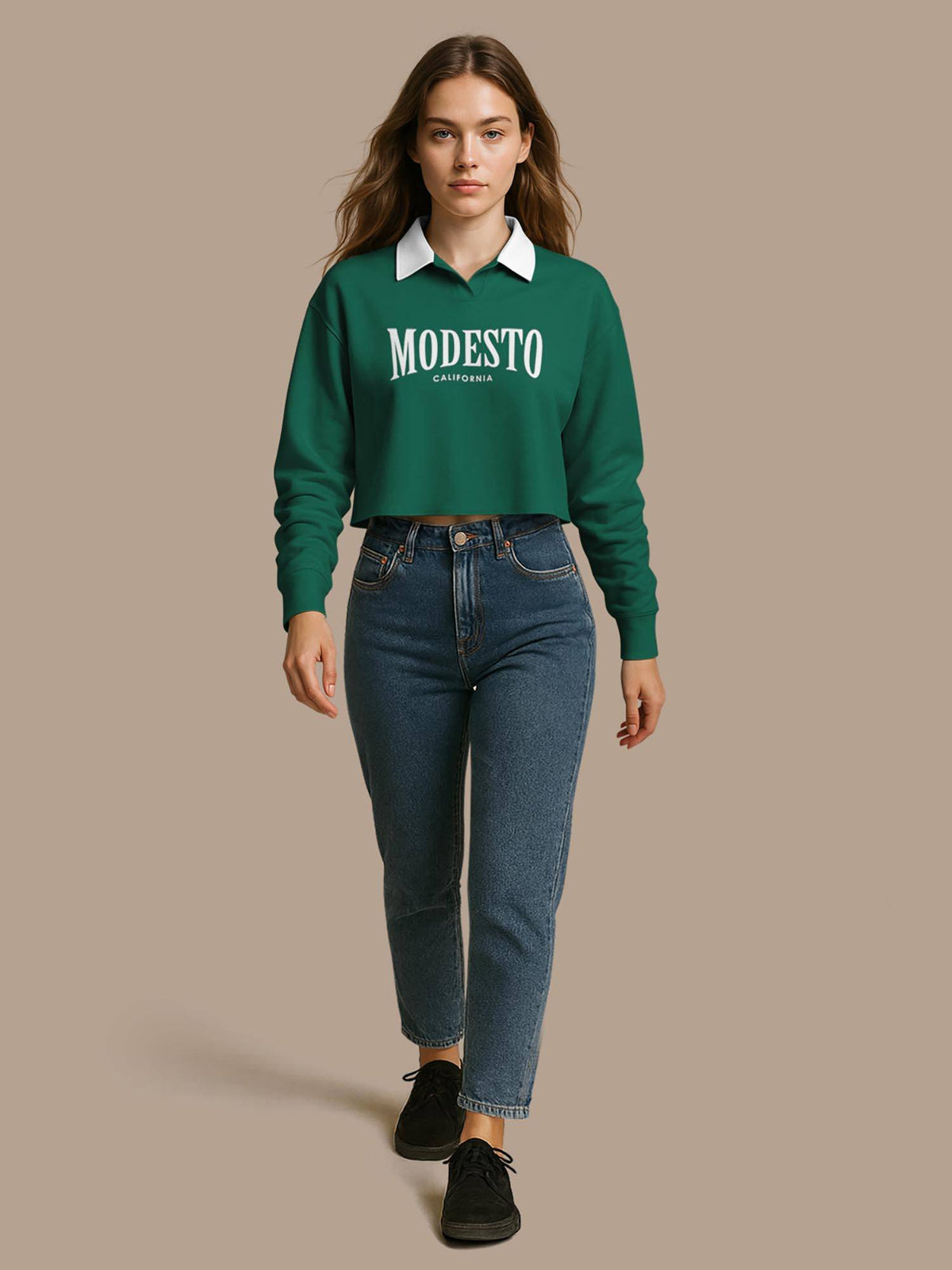 Green Typography Regular Polo T-Shirt | PW43 - view 5