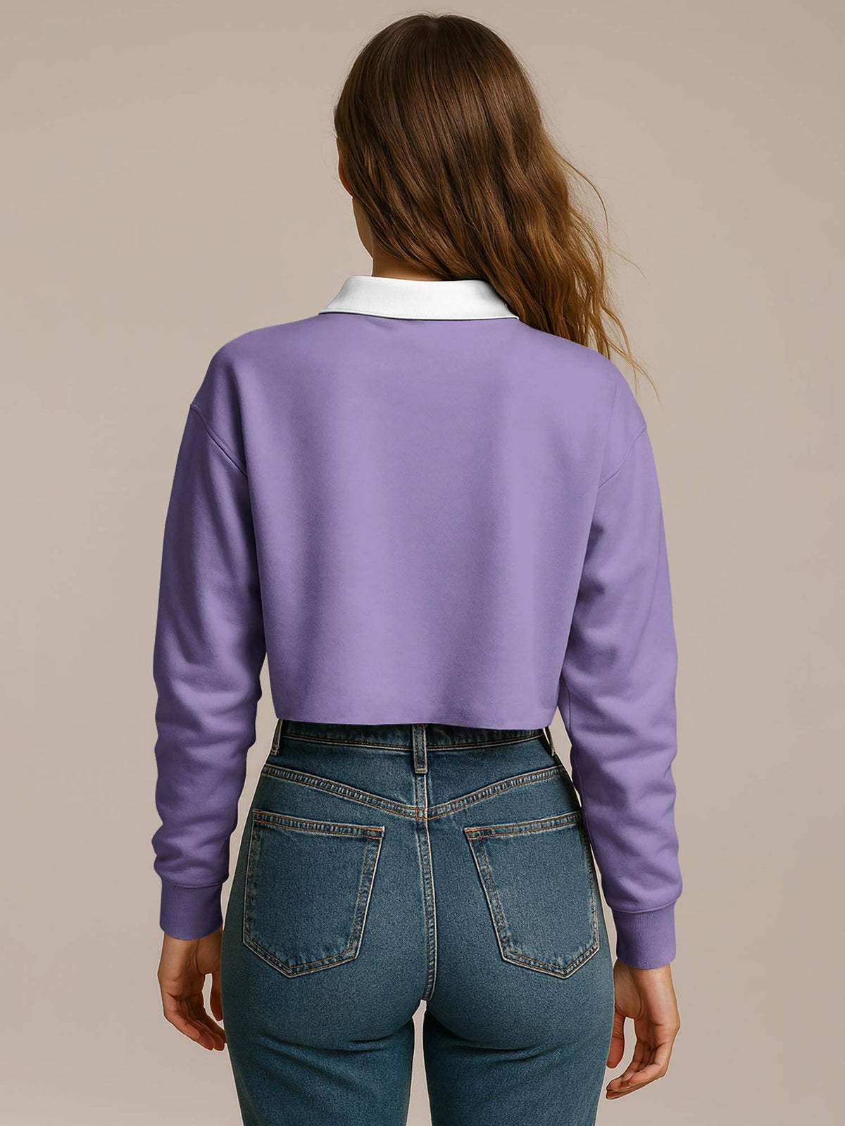 Lavender Typography Regular Polo T-Shirt | PW43 - view 3