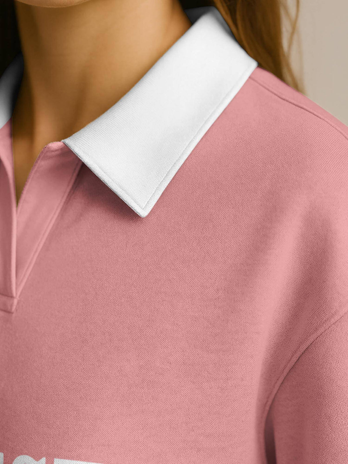 Pink Typography Regular Polo T-Shirt | PW43 - view 2