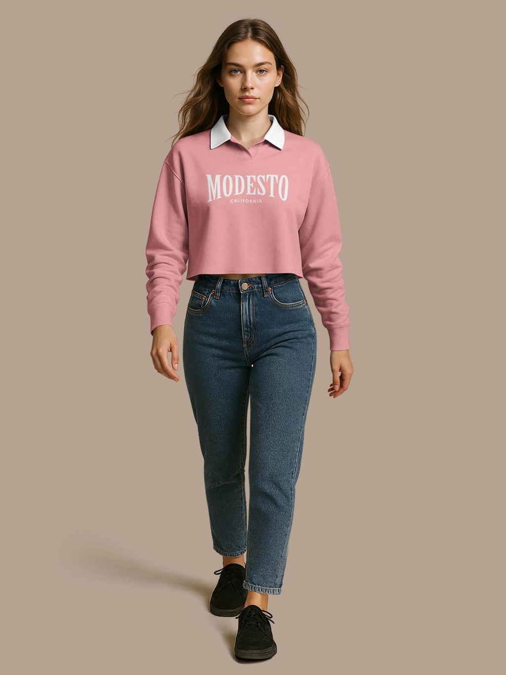 Pink Typography Regular Polo T-Shirt | PW43 - view 5