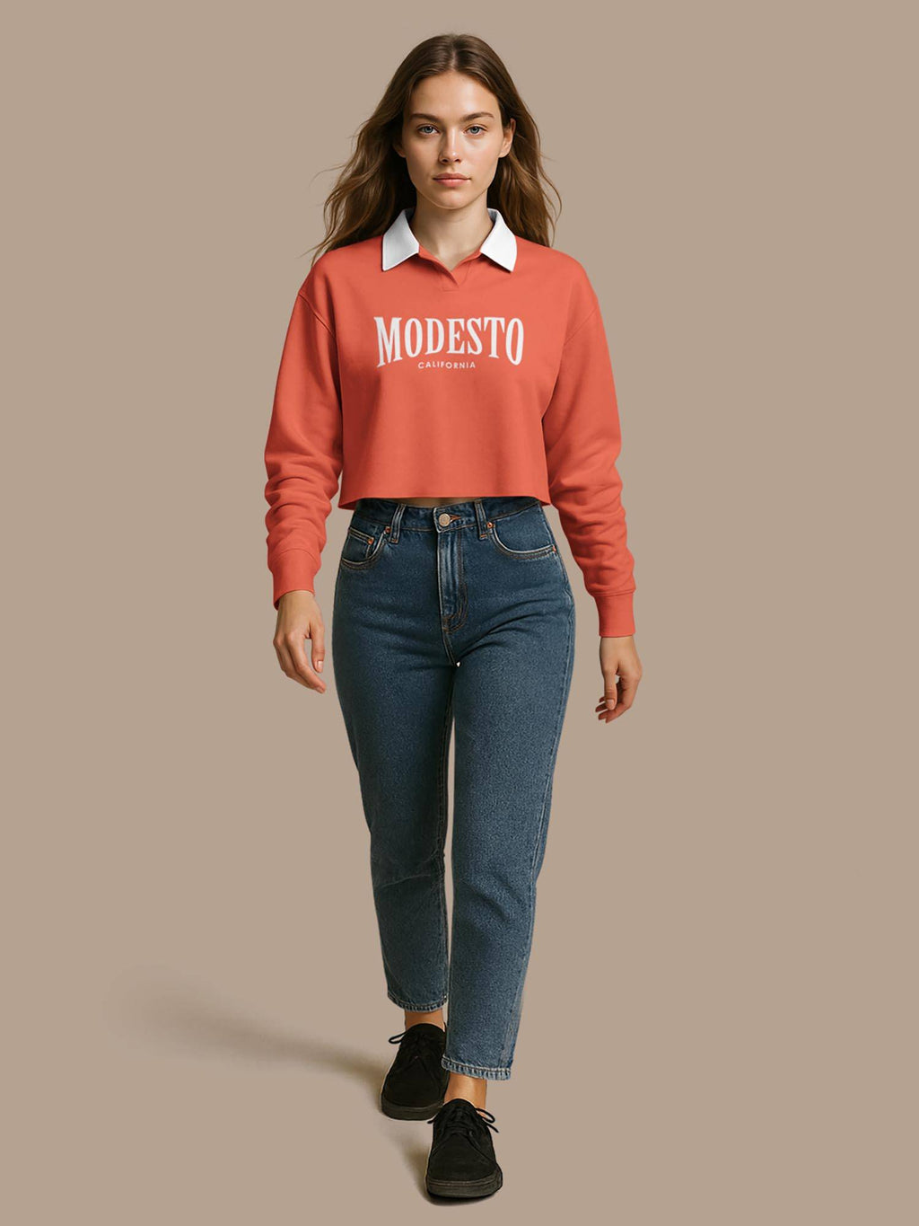 Orange Typography Regular Polo T-Shirt | PW43 - view 5
