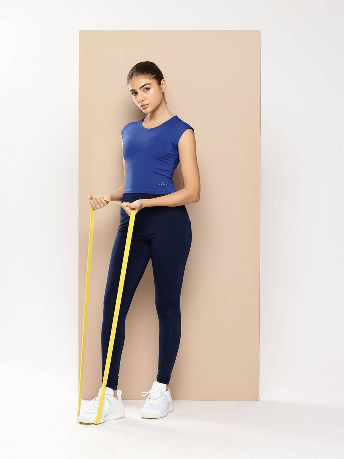 Women Blue Flex Mode Crop T-Shirt | TT89 - view 5