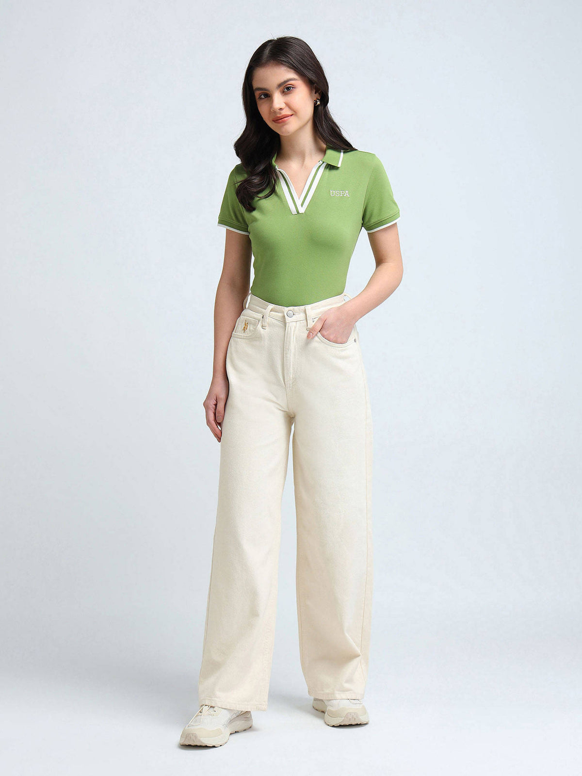 Open Placket Pique Polo T-Shirt | U89 - view 3