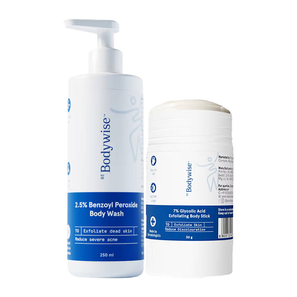 Body Acne Repair Kit - Glycolic Stick + Benzoyl Peroxide Body Wash | BWS9 - view 1