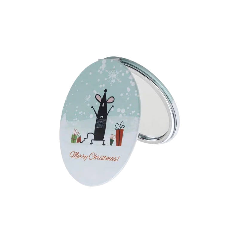 Gorgio Porfessional Oval Mini Mirror - Traveler GOM 0105 (Colour and Design May vary) | T32 - view 2