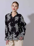 Women Embroidered Black Shirt | S67 - view 1