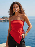 Red Strapless Tube Top | TT90 - view 1