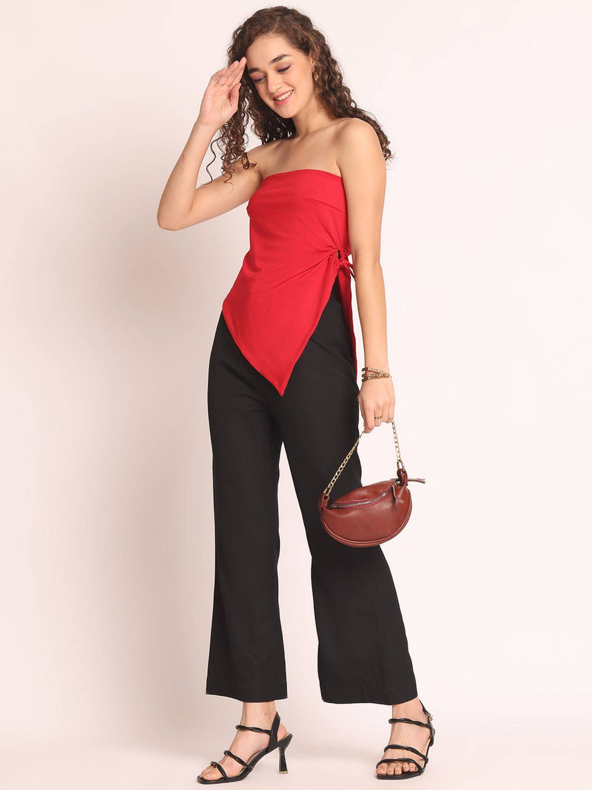 Red Strapless Tube Top | TT90 - view 6