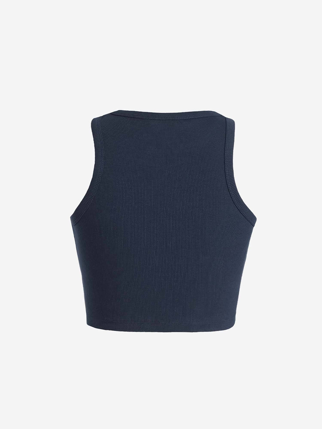 Solid Classic Navy Blue Women Tank Top | TT98 - view 6