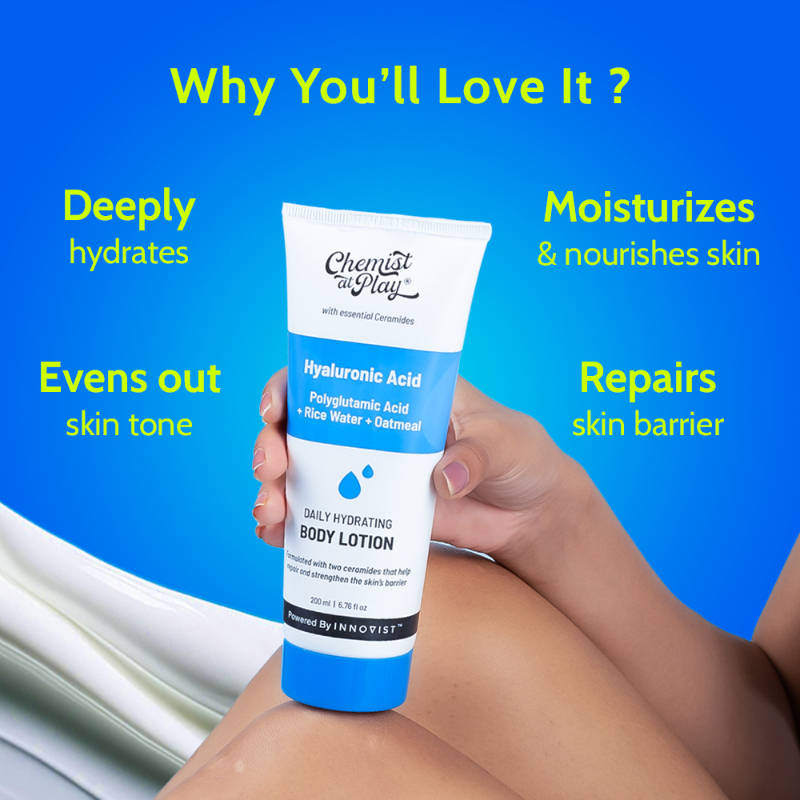 Hydrating Body Lotion with Rice Water & Hyaluronic Acid, Moisturizer for Dry Skin | B20 - view 3