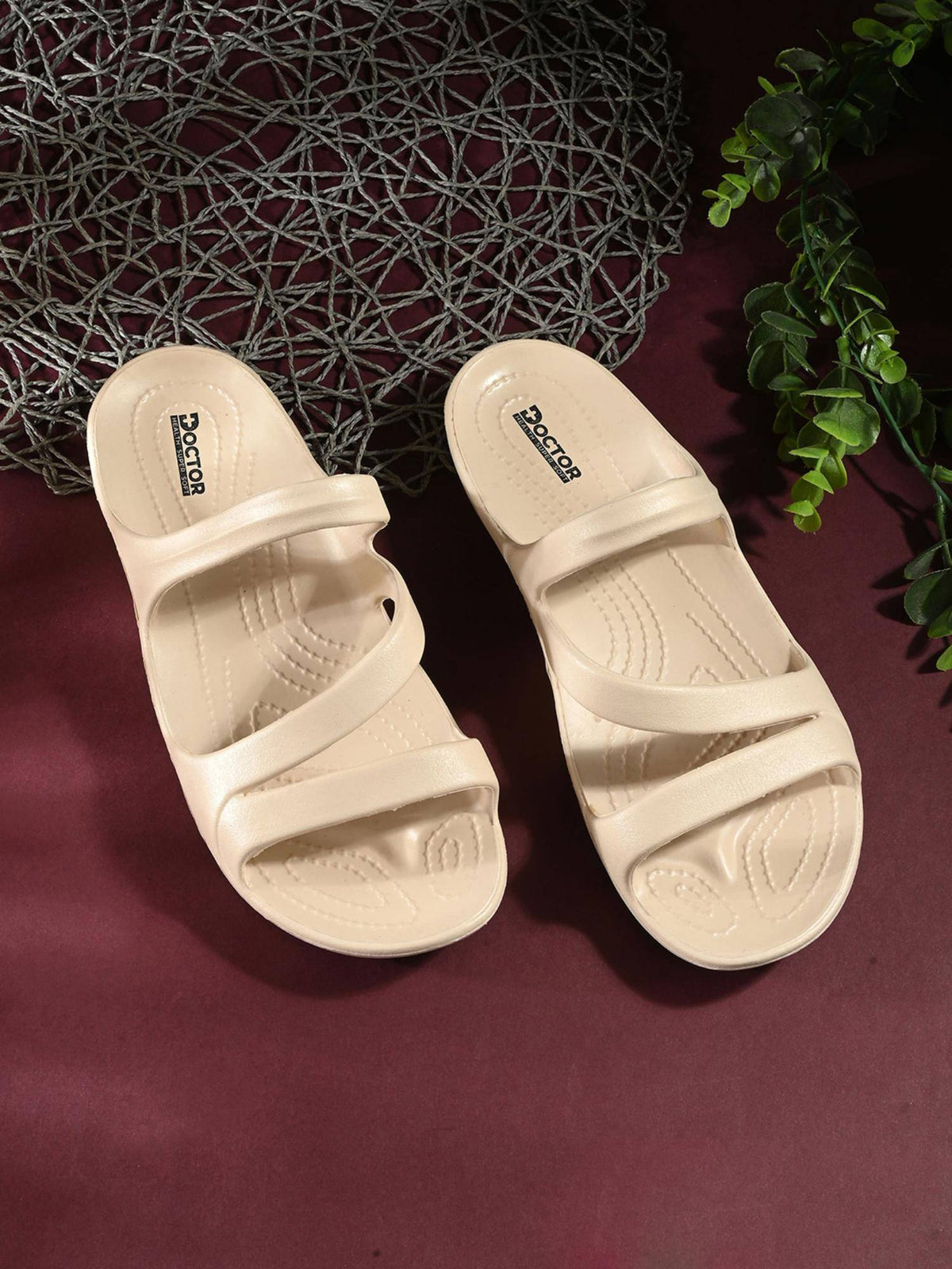 Women Beige Orthopedic Sandals | SD89 - view 2
