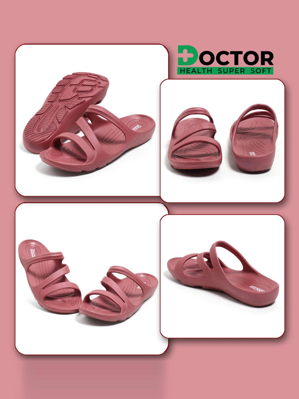 Women Pink Orthopedic Sandals | SD89 - view 3