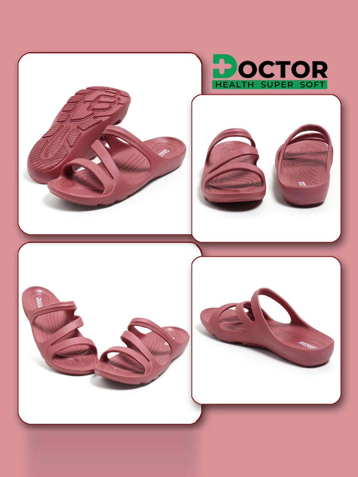 Women Pink Orthopedic Sandals | SD89 - view 3
