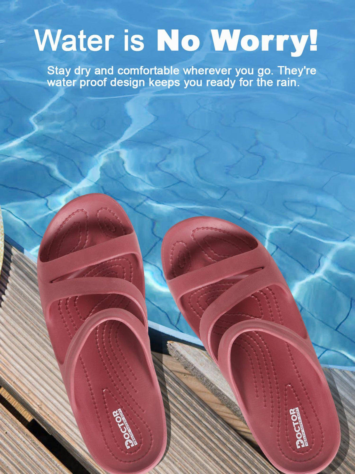 Women Pink Orthopedic Sandals | SD89 - view 6