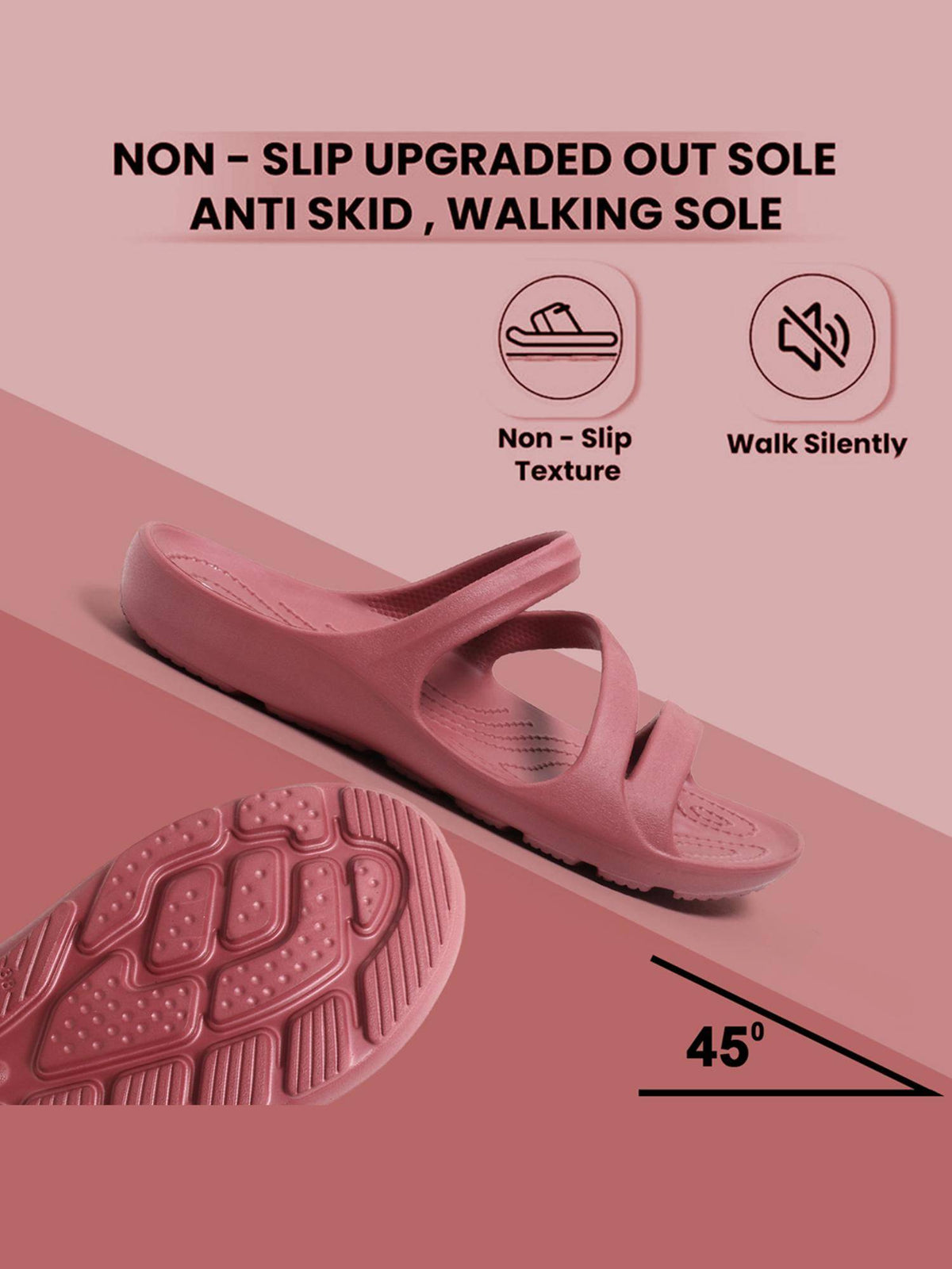 Women Pink Orthopedic Sandals | SD89 - view 7
