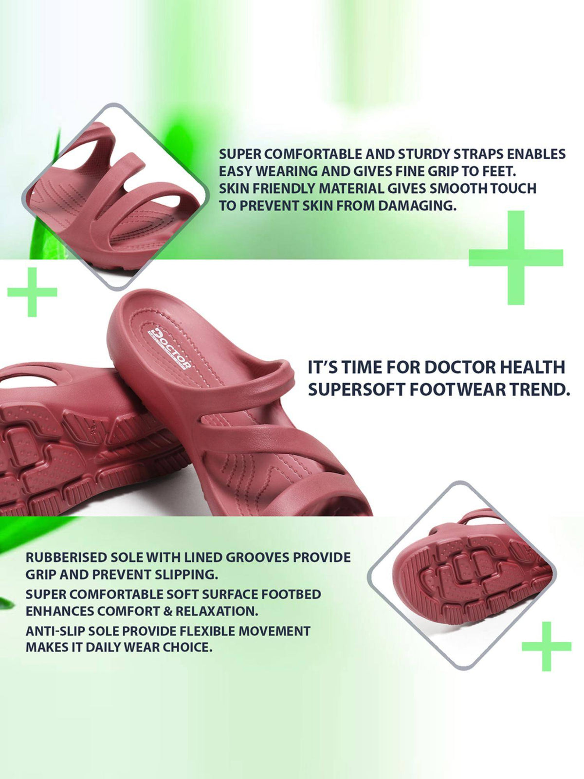Women Pink Orthopedic Sandals | SD89 - view 9