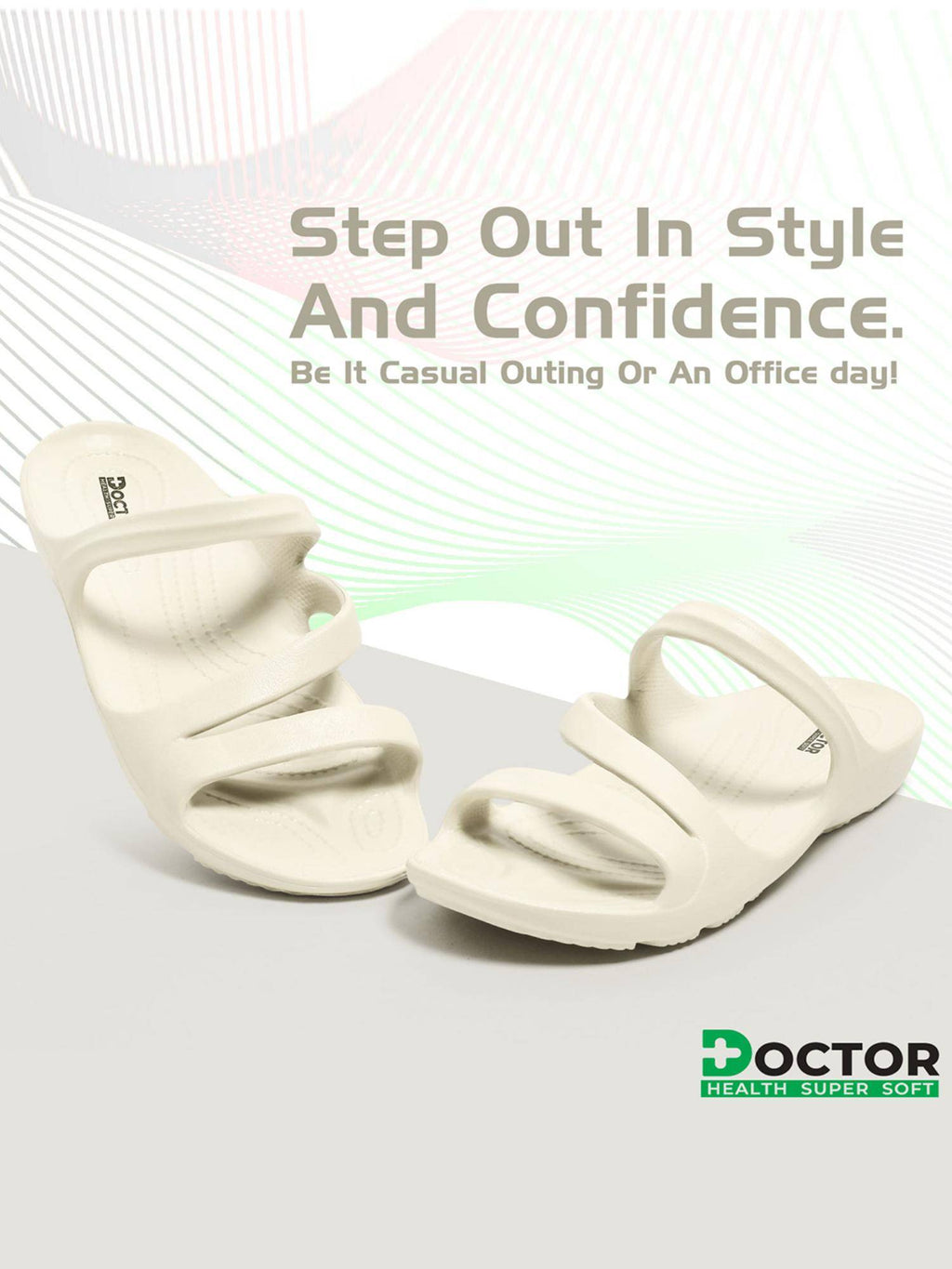 Women Cream Orthopedic Sandals | SD89 - view 4