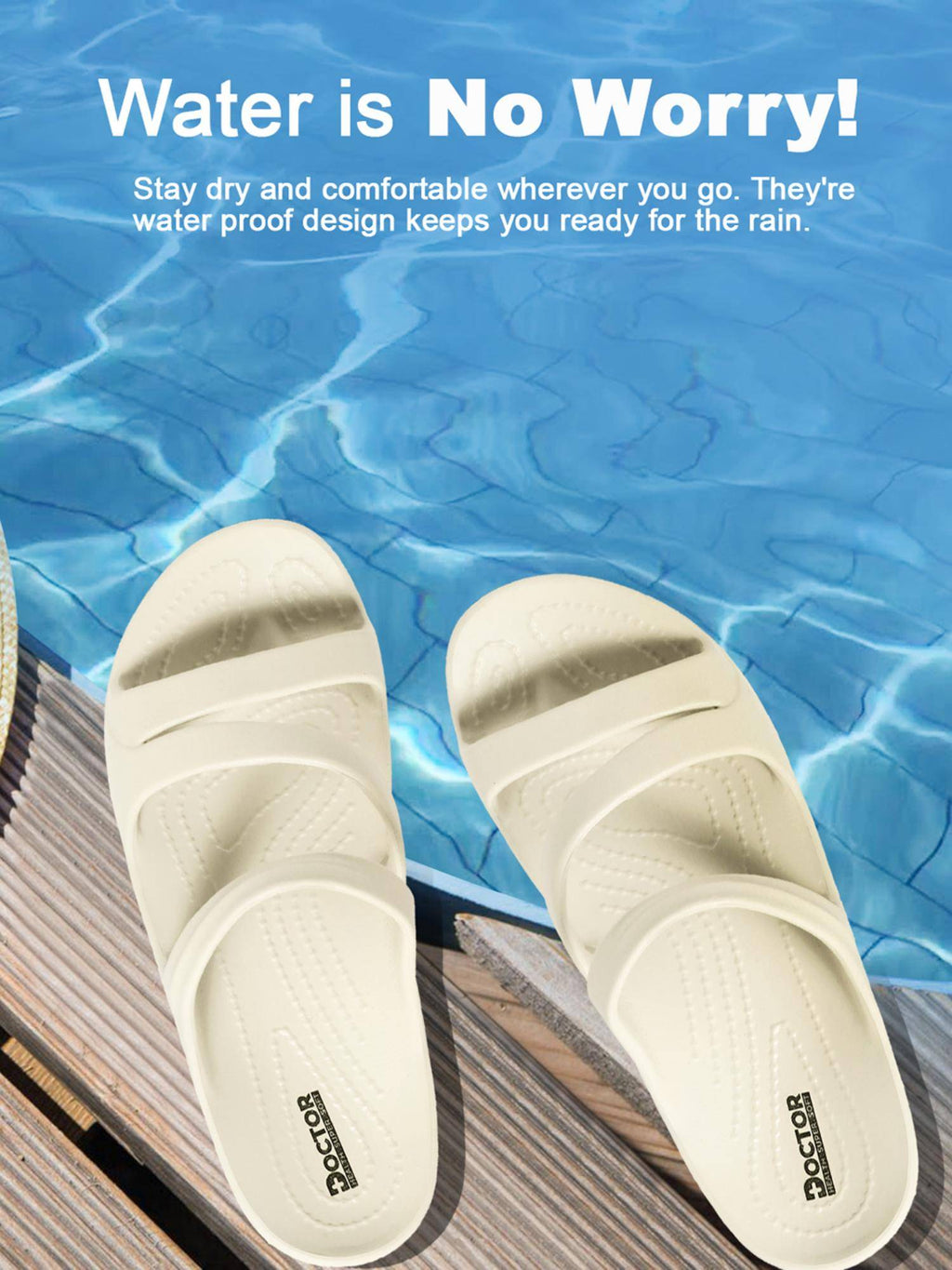 Women Cream Orthopedic Sandals | SD89 - view 6