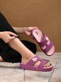 Women Purple Eva Platform Heels | H78 - view 1