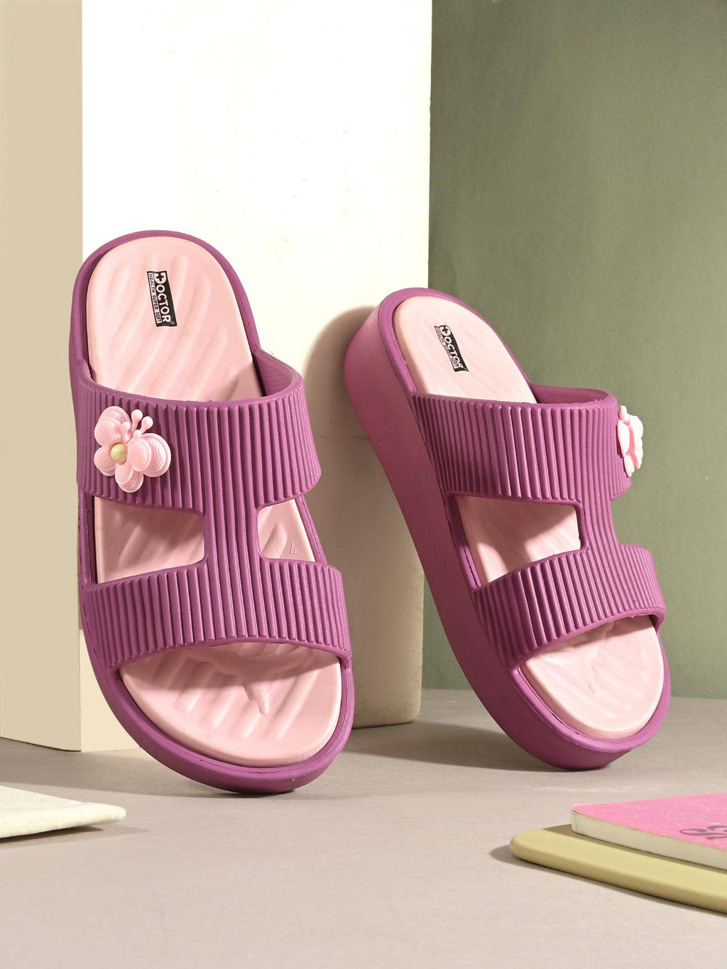 Women Purple Eva Platform Heels | H78 - view 6