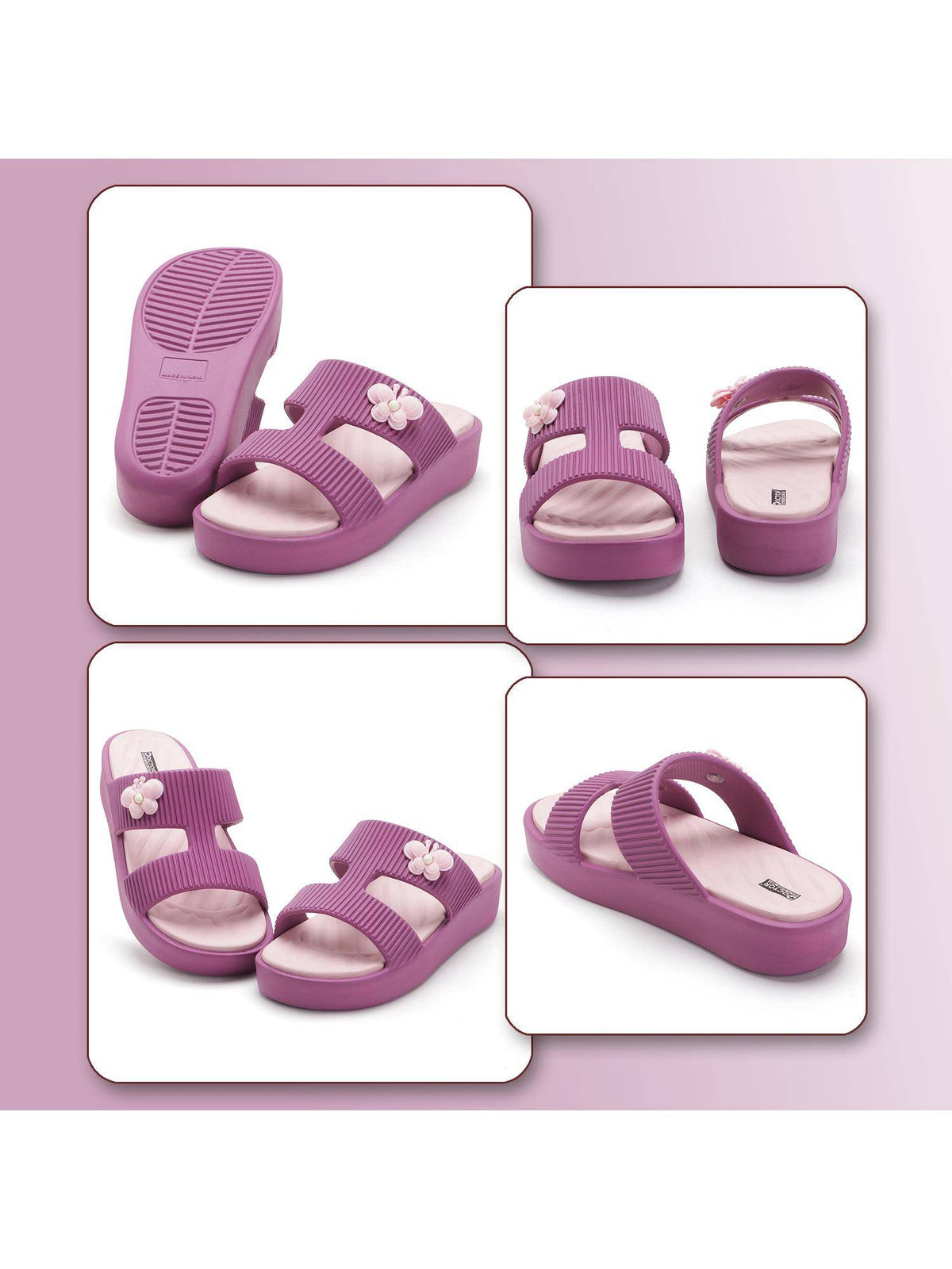 Women Purple Eva Platform Heels | H78 - view 8