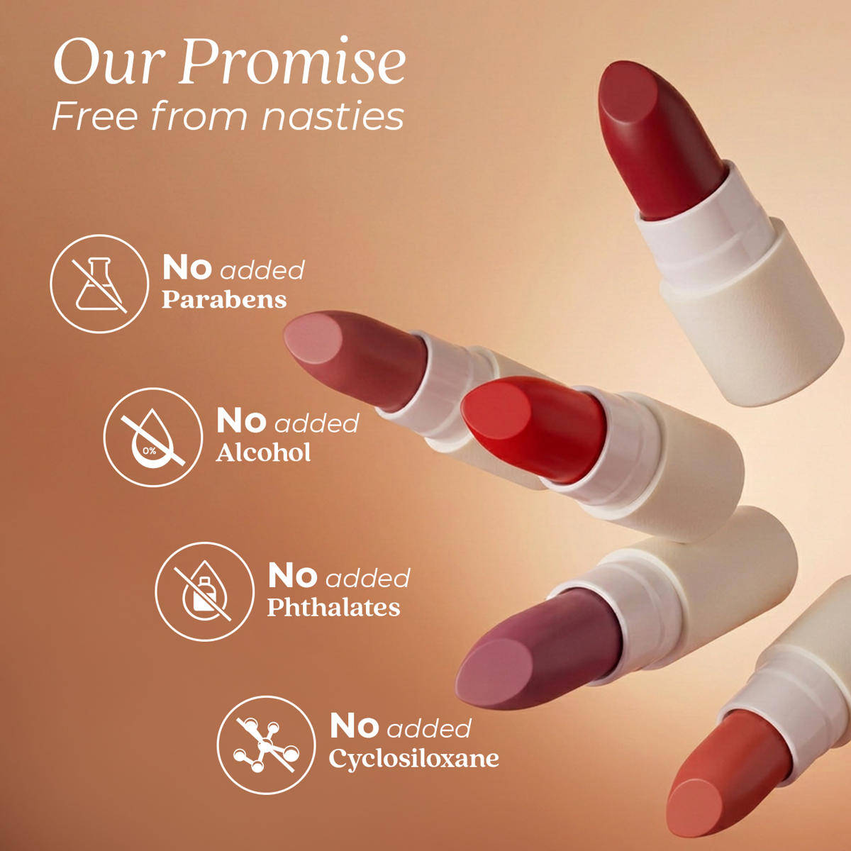 Ayurvedic Lipstick Kit, Matte Finish, Long-lasting & Weightless - Pack of 16 | L12 - view 9