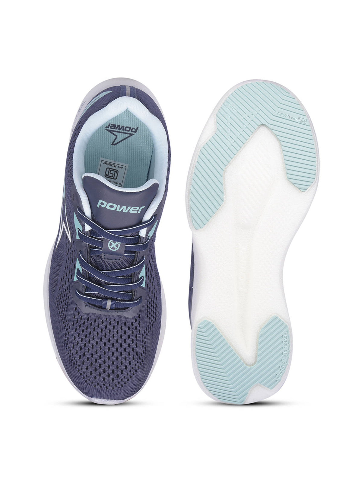 Navy Blue Women Lace-Up Sports Running Shoes | SH9 - view 4