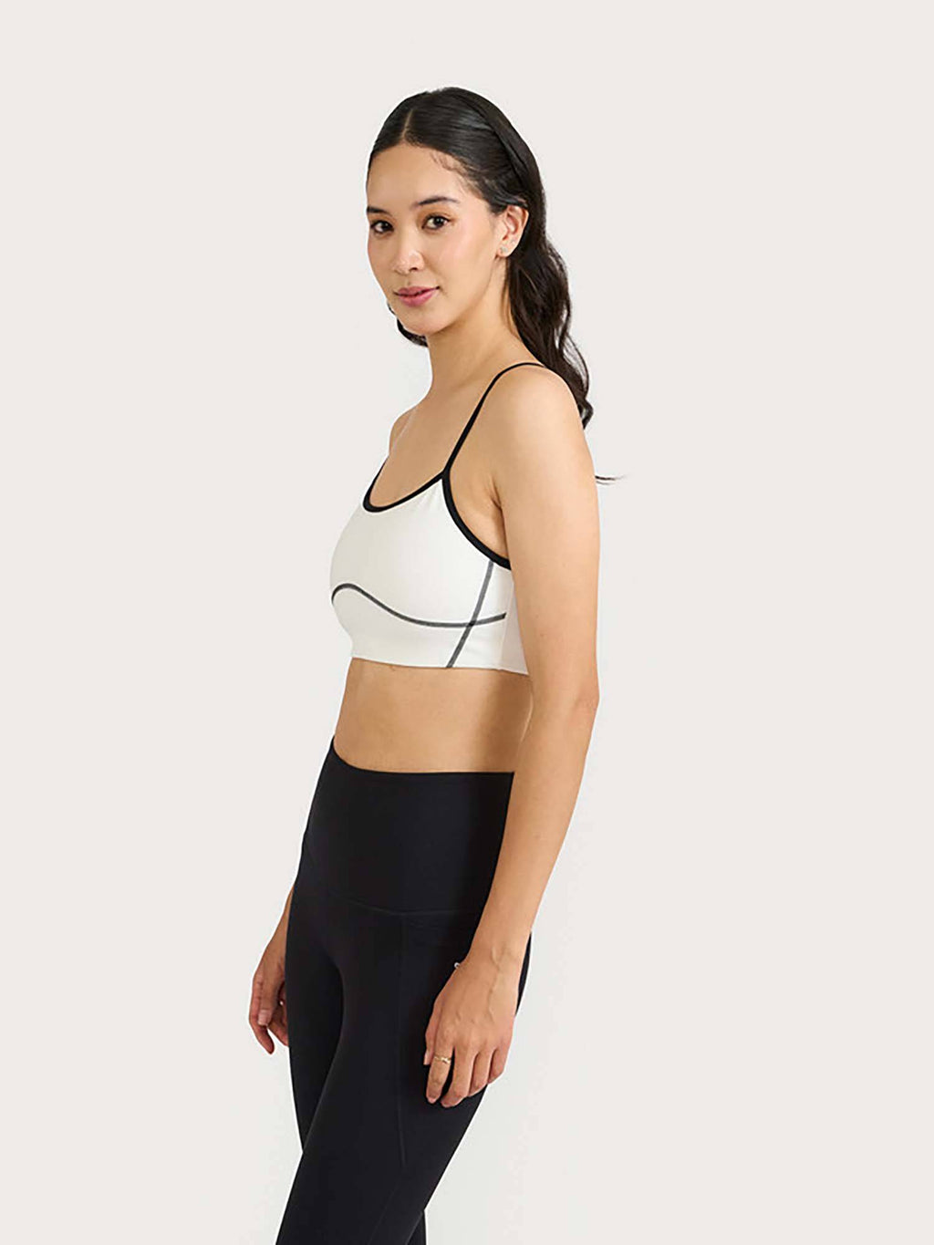 Black High Impact Inbuilt Padded Zen Nova Sports Bra | sb09 - view 8