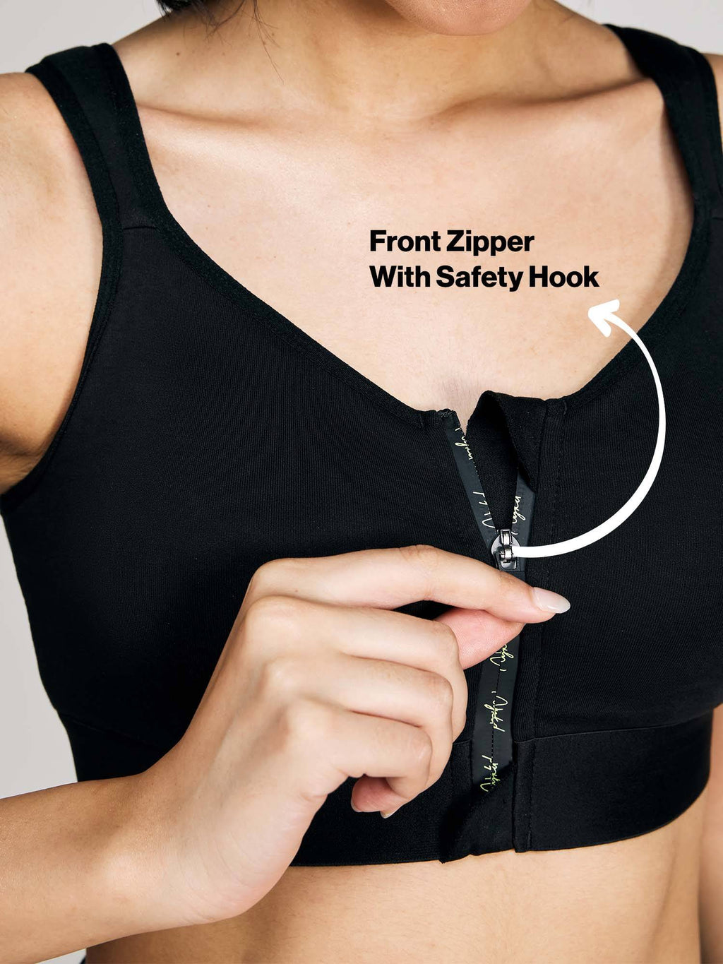 Full Coverage Front Open High Impact Posture Correcting Sports Bra NYK907 Fawn | sb09 - view 31