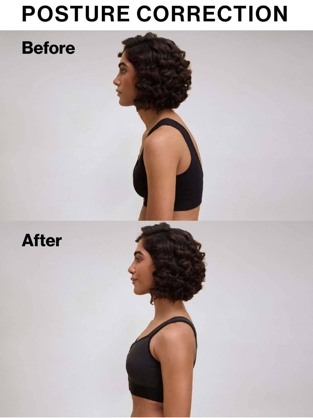 Full Coverage Front Open High Impact Posture Correcting Sports Bra NYK907 Fawn | sb09 - view 38