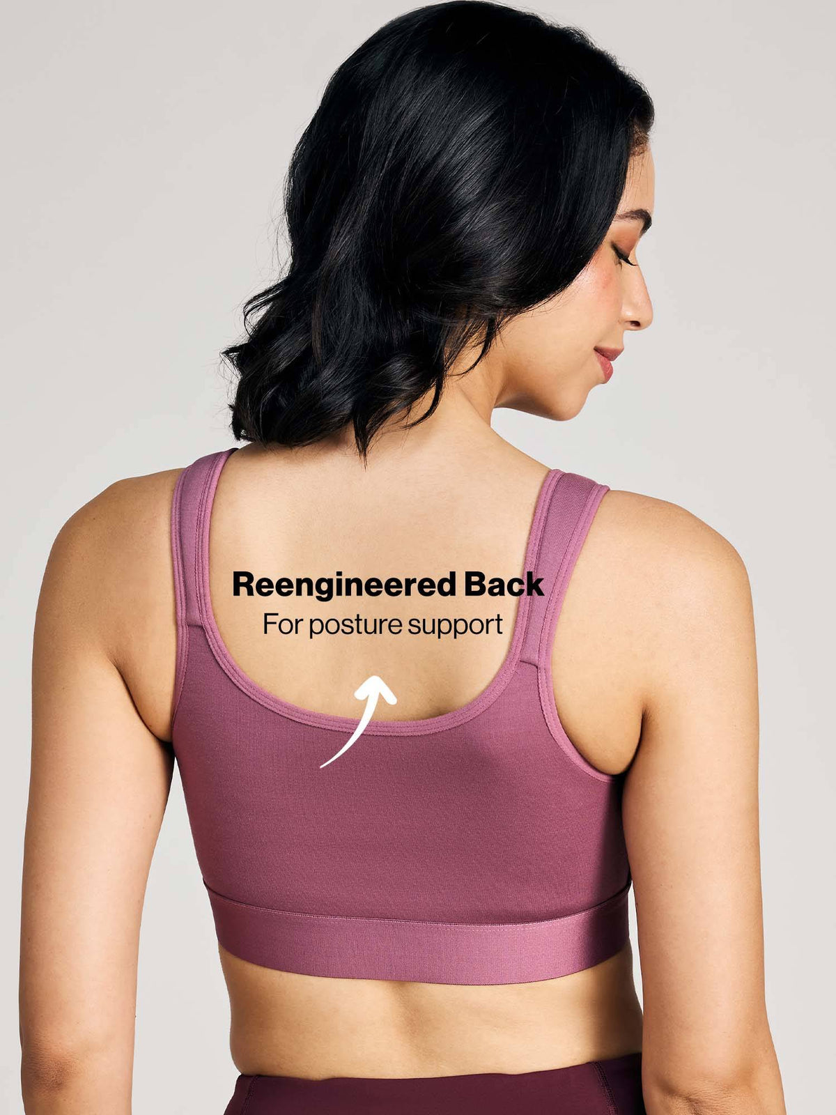 Full Coverage Front Open High Impact Posture Correcting Sports Bra NYK907 Fawn | sb09 - view 23