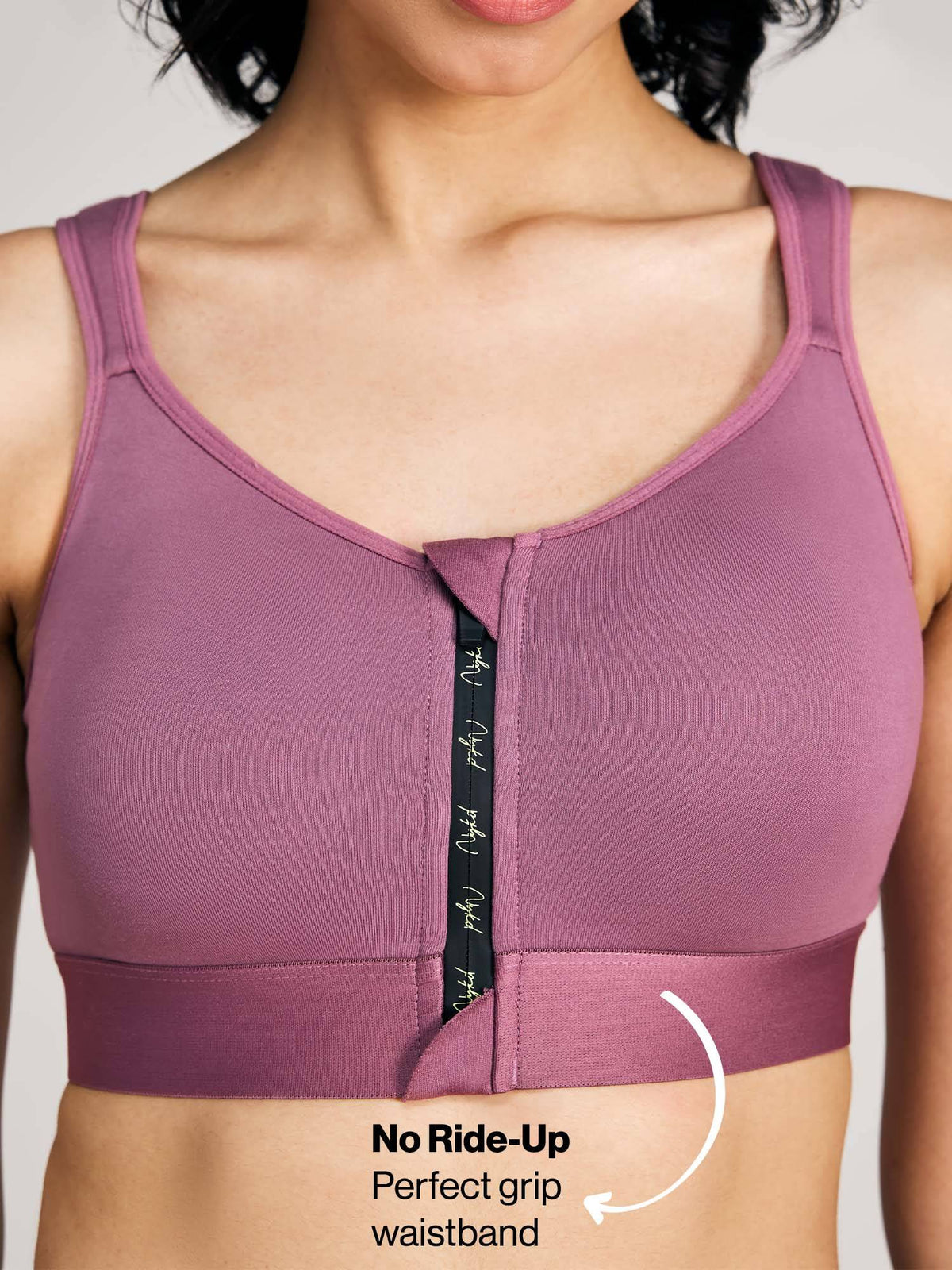 Full Coverage Front Open High Impact Posture Correcting Sports Bra NYK907 Fawn | sb09 - view 25