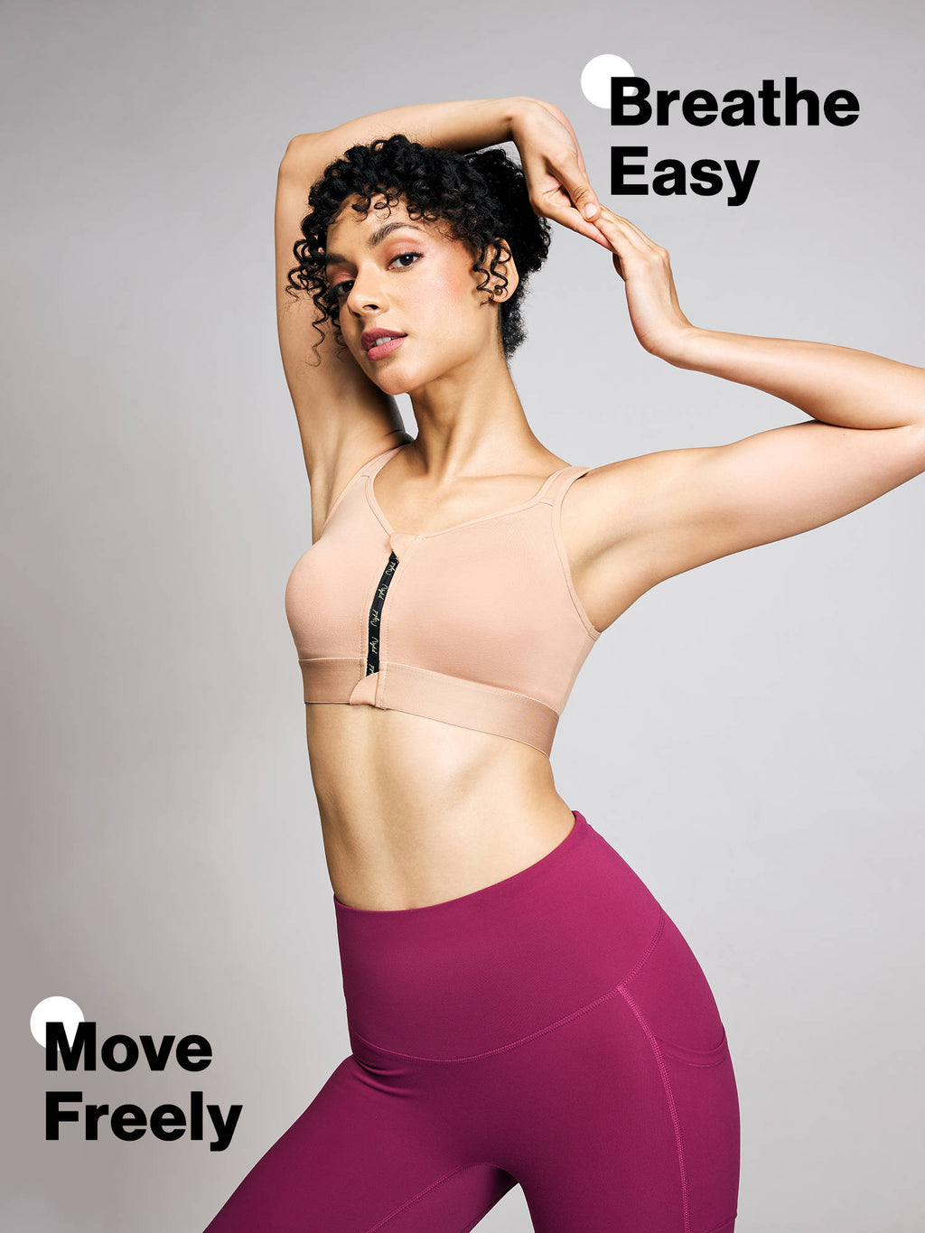 Full Coverage Front Open High Impact Posture Correcting Sports Bra NYK907 Blue | sb09 - view 29