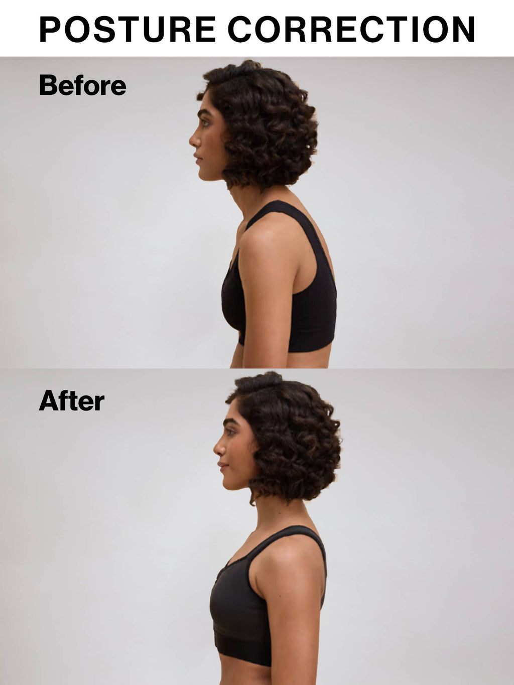 Full Coverage Front Open High Impact Posture Correcting Sports Bra NYK907 Fawn | sb09 - view 48