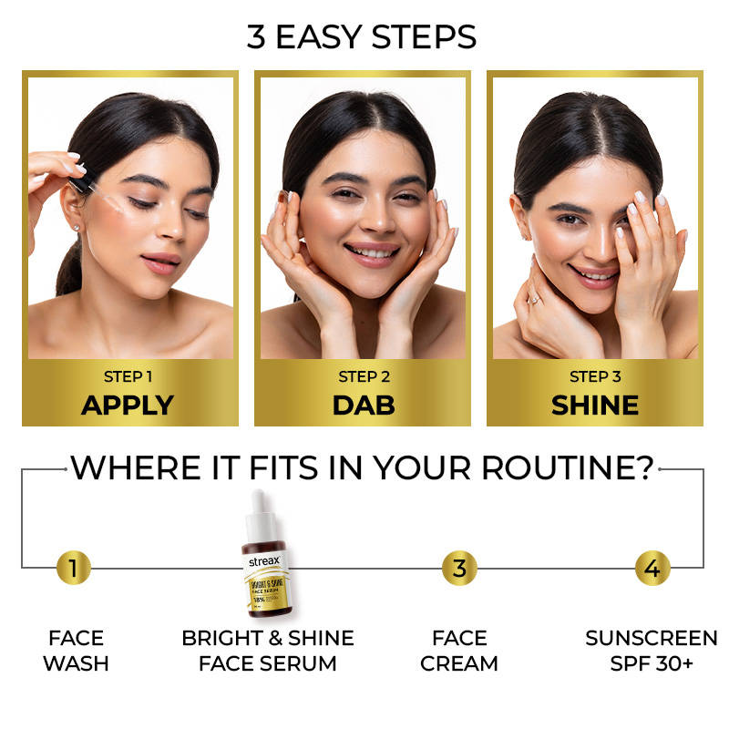 Bright & Shine Face Serum For Brightening, Dark Spots Reduction | Z8 - view 12