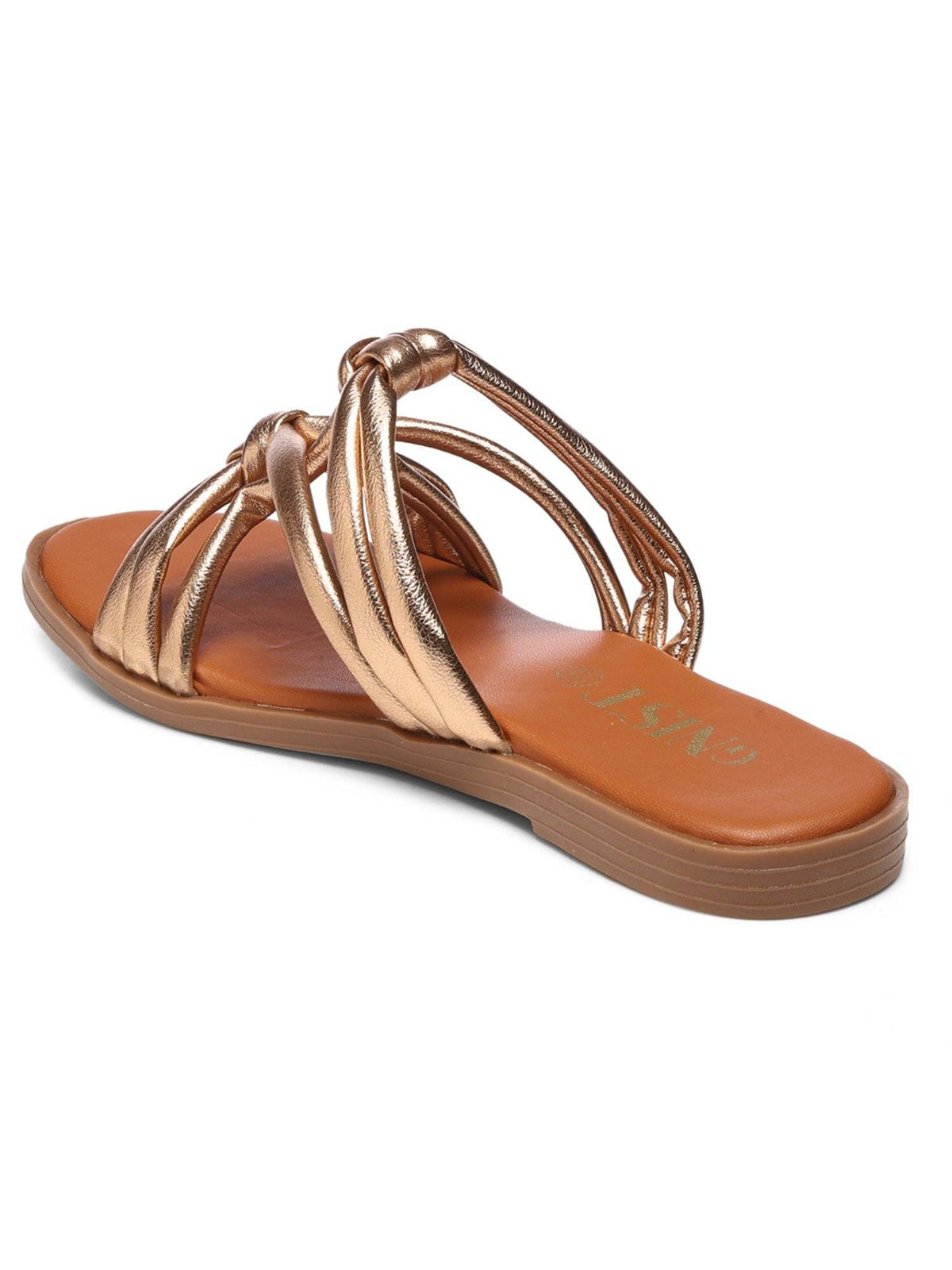 Strappy Slip On Copper Flats | F61 - view 6
