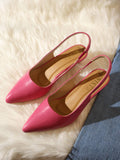 Sling Back Pink Kitten Pump Heels | H78 - view 1