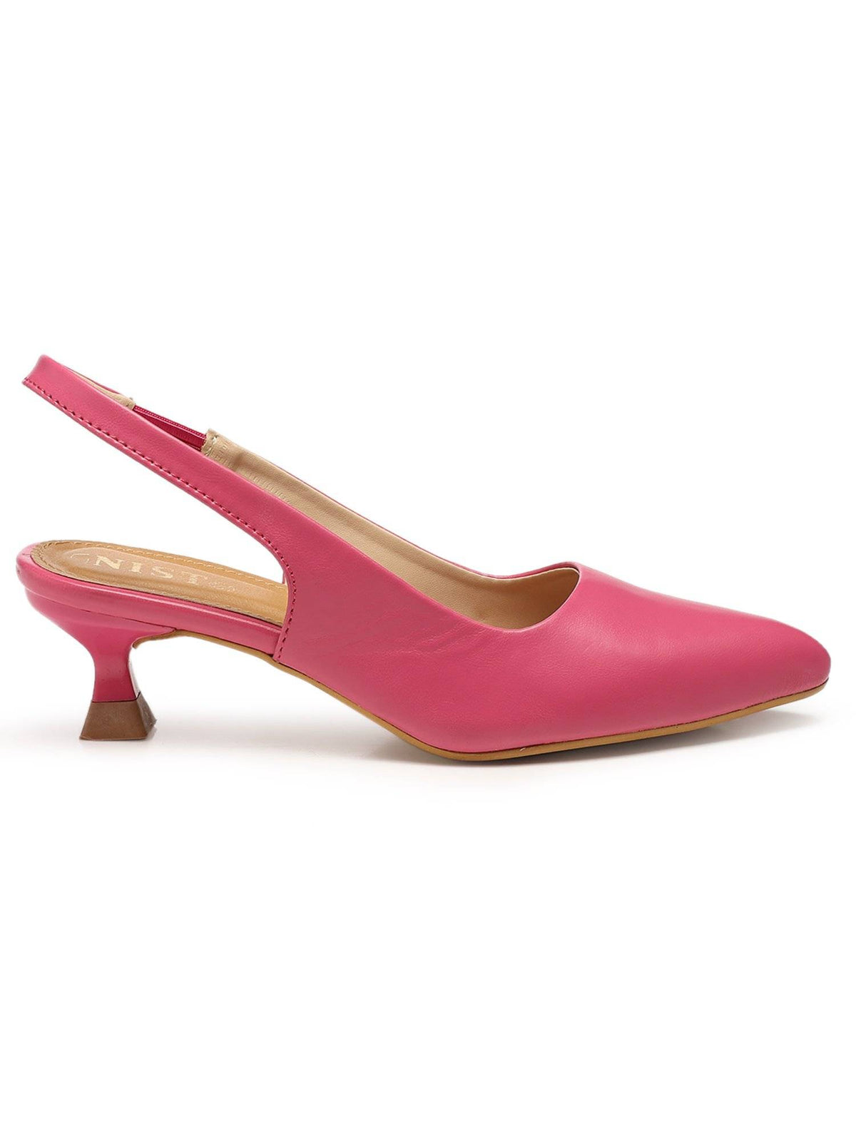 Sling Back Pink Kitten Pump Heels | H78 - view 5
