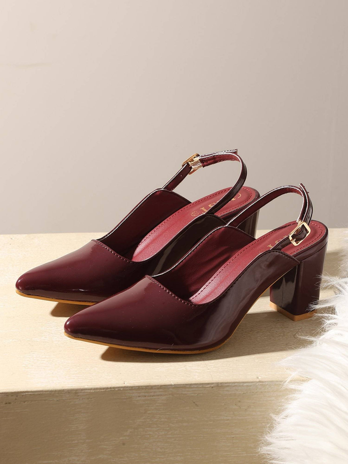 Classic Cherry Block Pump Heels | H78 - view 1