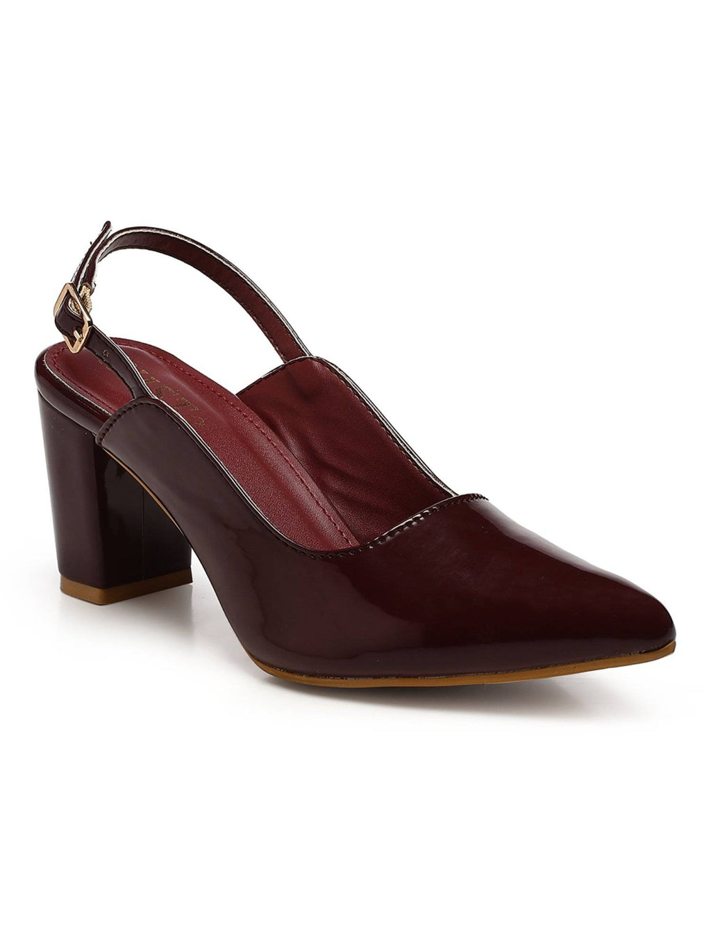 Classic Nude Block Pump Heels | H78 - view 31