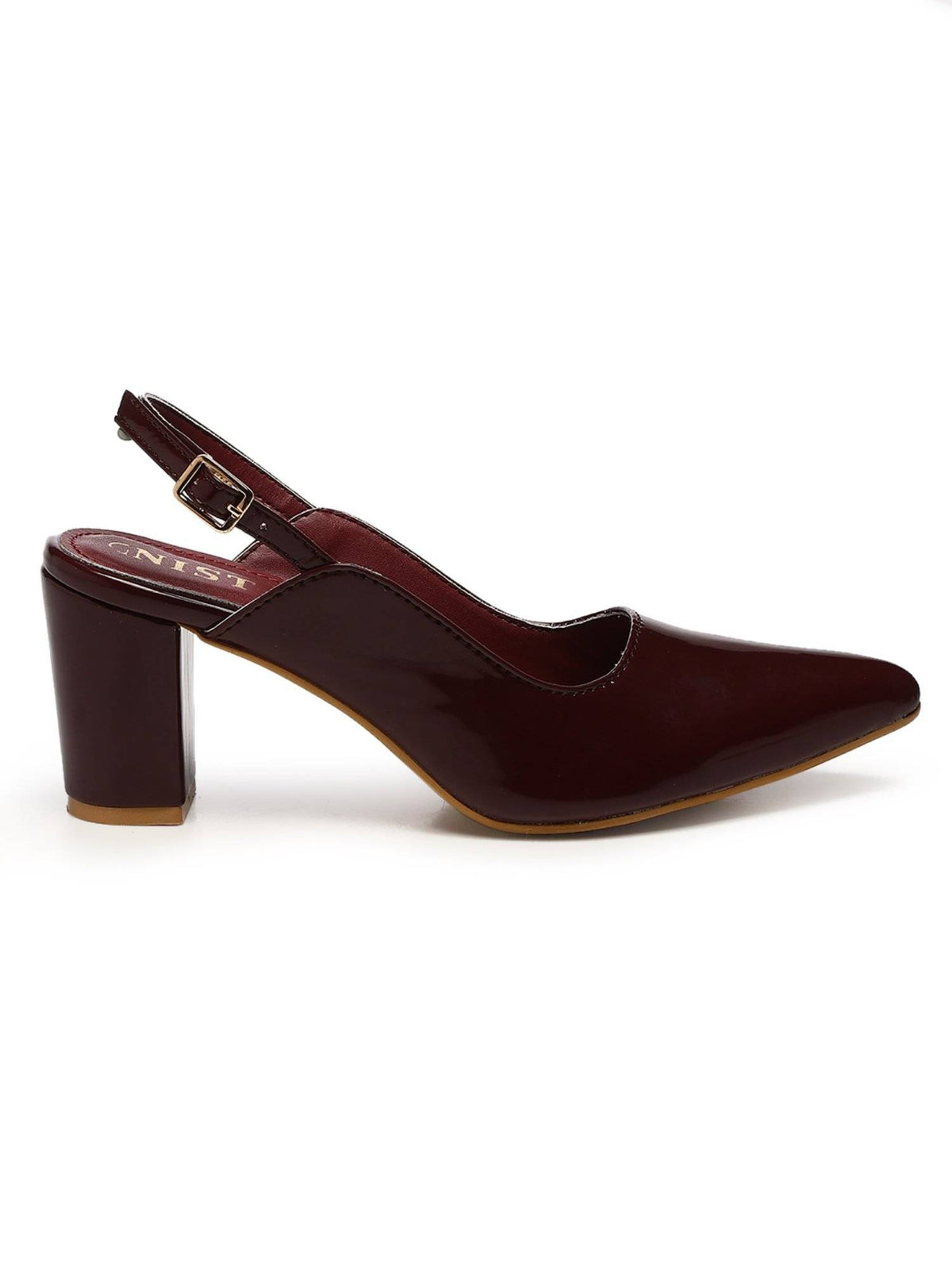 Classic Nude Block Pump Heels | H78 - view 33